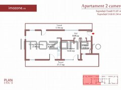Cartierul Militari, 2 camere cu terasa de 29 mp, 3 bai, etaj 3, finisat modern, comision 0%